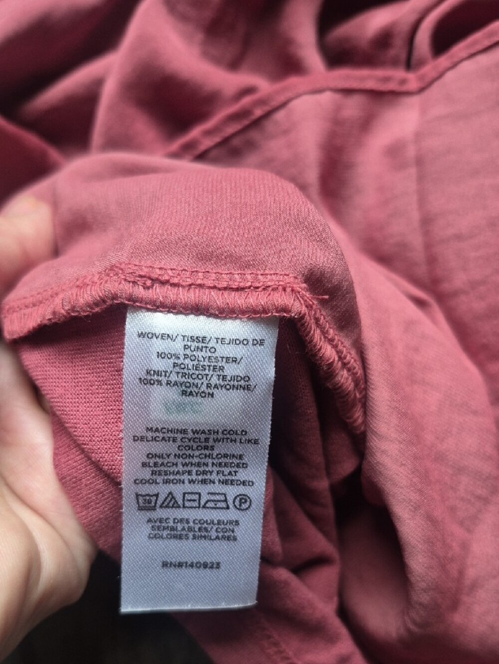 LOFT Dusty Rose Ruffle Sleeve Sleeveless Top - Picture 6 of 7